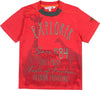T-Shirt Bambino Estiva Rossa Mezze Maniche Girocollo Stampa Safari Colorata Maglia Estate Bimbo Maniche Corte 100% Cotone Red Rosso t-shirt bambino/ragazzo Piccole Canaglie - Tropea, Commerciovirtuoso.it