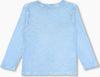 T-Shirt Bambino Maniche Lunghe Blu Stampata 100% Cotone Maglia Girocollo Azzurra con Tasca Maglietta Bimbo t-shirt baby maschio Piccole Canaglie - Tropea, Commerciovirtuoso.it