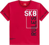 T-Shirt Bambino Mezze Maniche Estiva Maglietta Girocollo Tinta Unita Stampa in Rilievo SK8 Maglia Bimbo 100% Cotone Estate 2021 T-SHIRT Piccole Canaglie - Tropea, Commerciovirtuoso.it