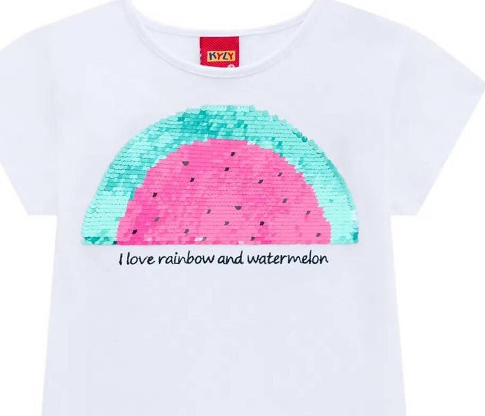 Maglietta bambina con paillettes reversibili deals