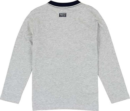 T-Shirt Bimbo Grigia Stampa Graffiti Gialla Maglia Maniche Lunghe Bambino in Cotone Girocollo Multi Color Maglietta in Cotone t-shirt bambino Piccole Canaglie - Tropea, Commerciovirtuoso.it