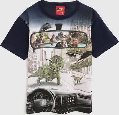 T-SHIRT Bimbo Mezze Maniche Girocollo Dinosauri Maglia Estiva Bambino Stampata Kyly 110288 Maglietta Maniche Corte Estate T-SHIRT Piccole Canaglie - Tropea, Commerciovirtuoso.it