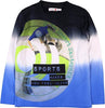 T-Shirt Bimbo Nera Blu Bianca Stampata Sport Multi Color Maglia Maniche Lunghe Bambino 100% Cotone Girocollo Colorata Maglietta Fluo Sfumata t-shirt bambino Piccole Canaglie - Tropea, Commerciovirtuoso.it