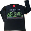 T-Shirt Bimbo Nera Maniche Lunghe Girocollo Maglietta Nera Stampata Stereo Musica Multicolor Maglia Bambino T-SHIRT Piccole Canaglie - Tropea, Commerciovirtuoso.it
