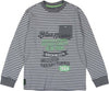 T-Shirt Bimbo Righe 100% Cotone Stampata Brookling Maglia Maniche Lunghe Bambino Girocollo Colorata Maglietta con Tasca t-shirt bambino Piccole Canaglie - Tropea, Commerciovirtuoso.it