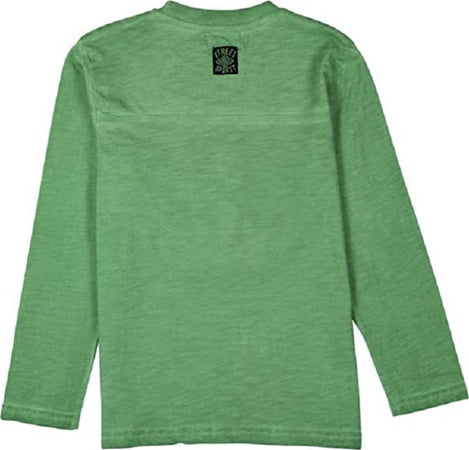 T-Shirt Bimbo Verde Stampata Maglia Maniche Lunghe Bambino in Cotone Girocollo Colorata Maglietta Free Spirit Casual Bimbo t-shirt bambino Piccole Canaglie - Tropea, Commerciovirtuoso.it