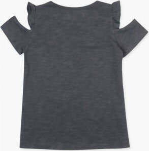 T-Shirt Canotta Estiva Bambina Farfalle con Perline Maglietta Mezze Maniche Fashion Bimba Estate Grigia Ricamata Maglia Estiva 100% Cotone t-shirt bambina/ragazza Piccole Canaglie - Tropea, Commerciovirtuoso.it