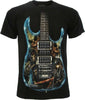 T-Shirt Chitarra Elettrica Teschi Glow Unisex Girocollo Maniche Corte Moda/Donna/Abbigliamento/T-shirt top e bluse/T-shirt Il Distintivo - Pesaro, Commerciovirtuoso.it