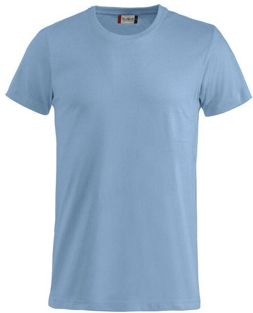 T-Shirt Clique Basic Azzurro Taglie Forti 145 gr