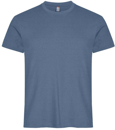 T-Shirt Clique Basic Blu Acciaio145 gr Taglie Forti