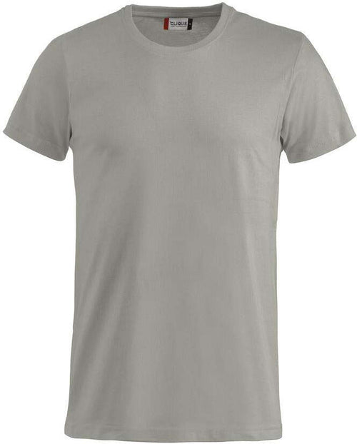 T-Shirt Clique Basic Grigio Argento 145 gr