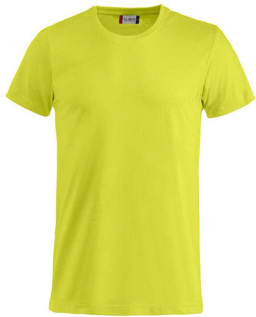T-Shirt Clique Basic Lime Taglie Forti 145 gr