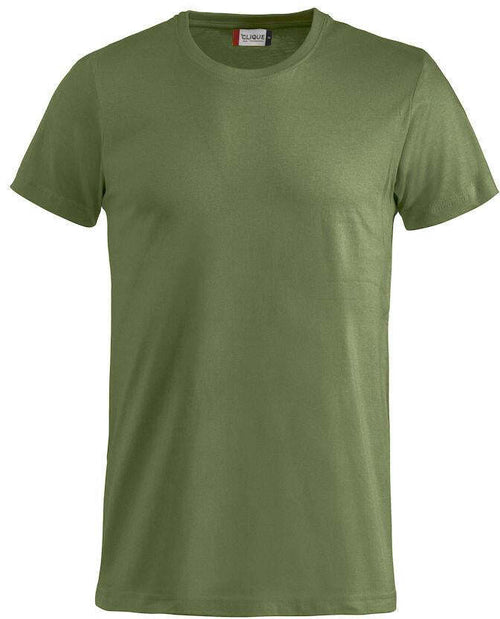 T-Shirt Clique Basic Verde Scuro Taglie Forti 145 gr