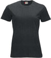 T-Shirt Clique Classic Antracite Melange 160 gr Donna