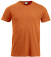T-Shirt Clique Classic Arancio 160 gr Taglie Forti