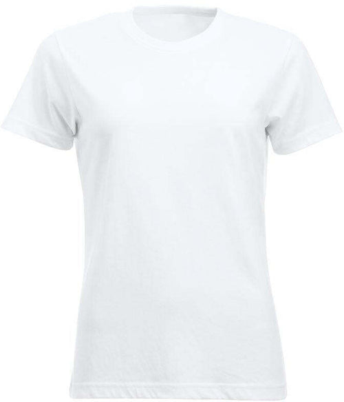 T-Shirt Clique Classic Bianco 160 gr Donna