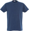 T-Shirt Clique Classic Blu Melange 160 gr