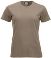 T-Shirt Clique Classic Caffe Latte 160 gr Donna