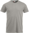 T-Shirt Clique Classic Grigio Argento 160 gr Taglie Forti