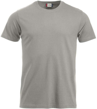 T-Shirt Clique Classic Grigio Argento 160 gr Taglie Forti