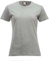 T-Shirt Clique Classic Grigio Melange 160 gr Donna