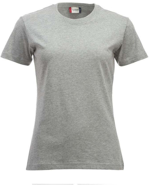 T-Shirt Clique Classic Grigio Melange 160 gr Donna