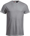T-Shirt Clique Classic Grigio Melange 160 gr Taglie Forti