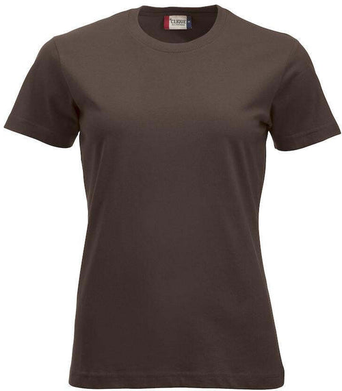 T-Shirt Clique Classic Marrone Moka 160 gr Donna