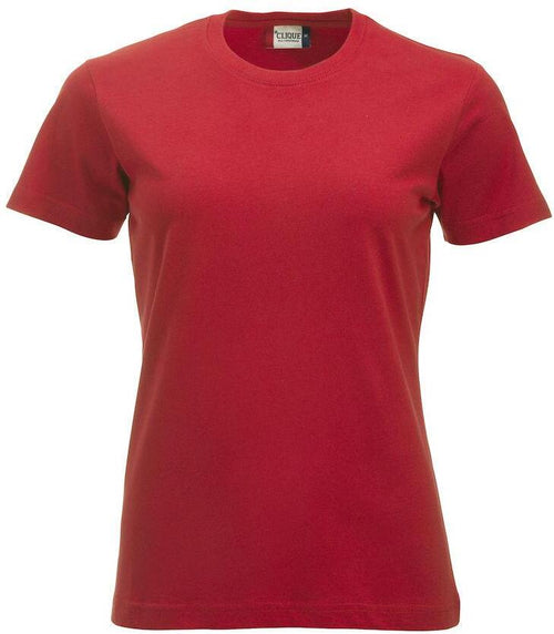 T-Shirt Clique Classic Rosso 160 gr Donna