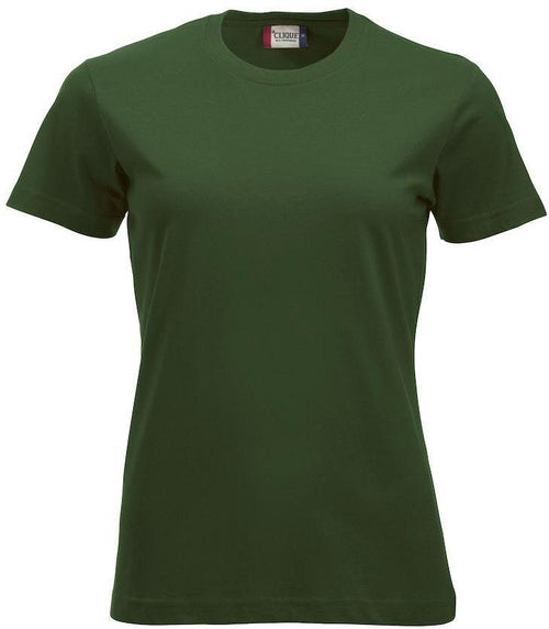 T-Shirt Clique Classic Verde Bottiglia 160 gr Donna
