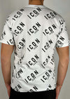 T-shirt-con-logo-stampa-all-over-bianca