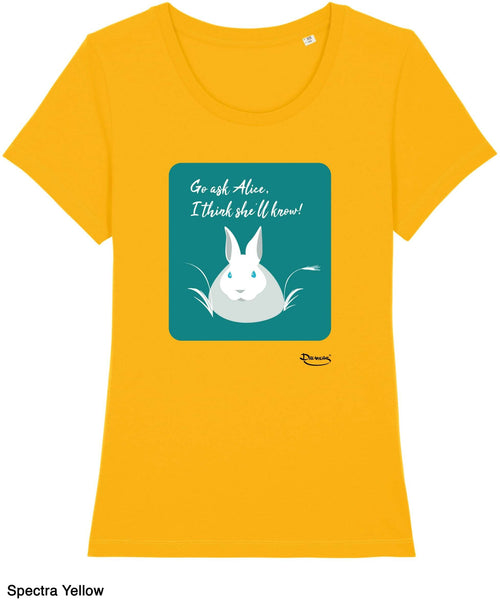 T-shirt da Donna con stampa Alice Maglia a Maniche Corte DREAMERS Brand