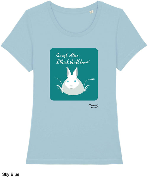 T-shirt da Donna con stampa Alice Maglia a Maniche Corte DREAMERS Brand