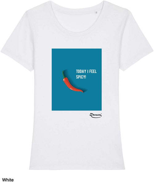 T-shirt da Donna con stampa Piccante - Spicy Maglia a Maniche Corte DREAMERS Brand
