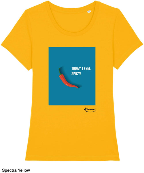 T-shirt da Donna con stampa Piccante - Spicy Maglia a Maniche Corte DREAMERS Brand