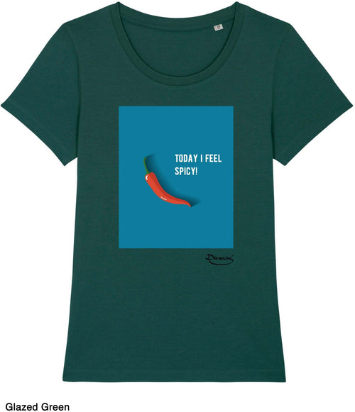 T-shirt da Donna con stampa Piccante - Spicy Maglia a Maniche Corte DREAMERS Brand