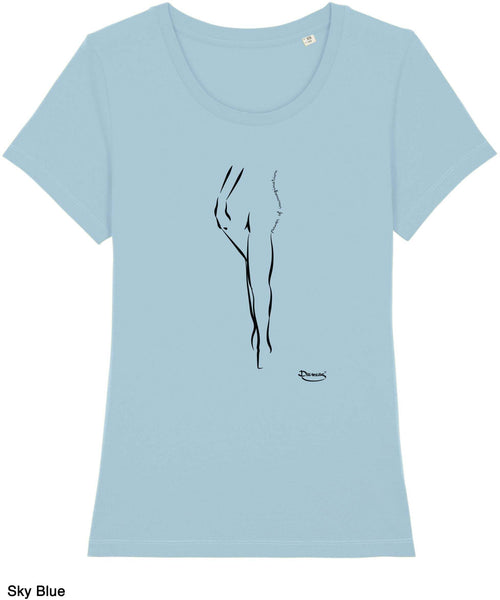 T-shirt da Donna con stampa Power Maglia a Maniche Corte DREAMERS Brand