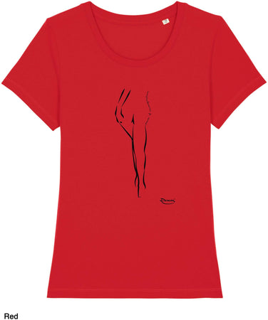 T-shirt da Donna con stampa "Power" Maglia a Maniche Corte DREAMERS Brand