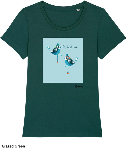 T-shirt da Donna con stampa Punti di vista - View Maglia a Maniche Corte DREAMERS Brand