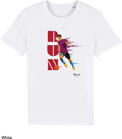 T-shirt da Uomo con stampa Corri - Run Maglia a Maniche Corte DREAMERS Brand