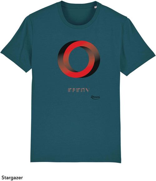 T-shirt da Uomo con stampa Illusione cerchio - Infinity Maglia a Maniche Corte DREAMERS Brand