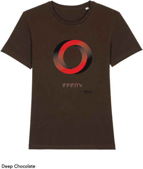 T-shirt da Uomo con stampa Illusione cerchio - Infinity Maglia a Maniche Corte DREAMERS Brand
