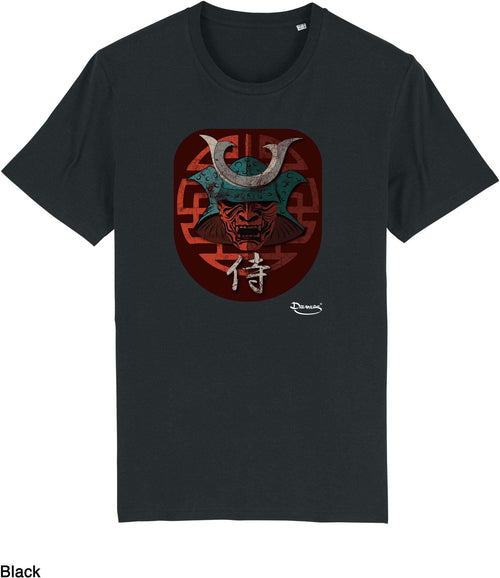 T-shirt da Uomo con stampa Samurai Maglia a Maniche Corte DREAMERS Brand