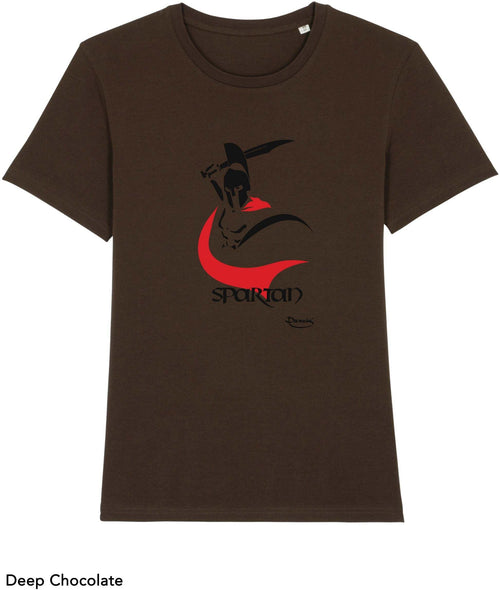 T-shirt da Uomo con stampa Spartan Maglia a Maniche Corte DREAMERS Brand