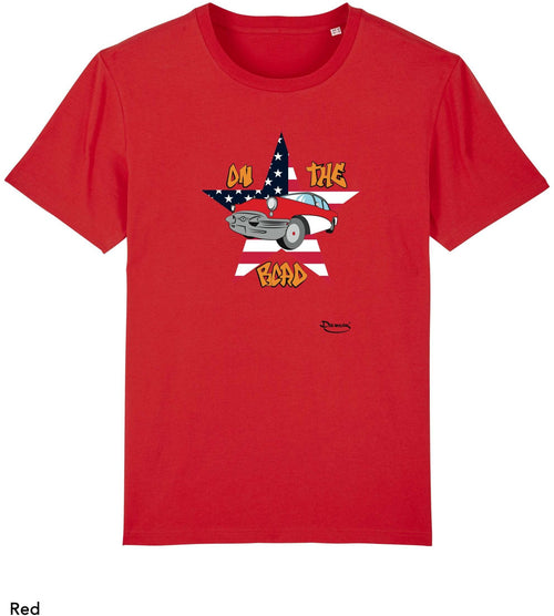 T-shirt da Uomo con stampa Sulla strada - Road Maglia a Maniche Corte DREAMERS Brand