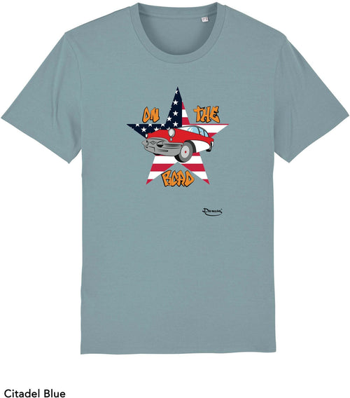 T-shirt da Uomo con stampa Sulla strada - Road Maglia a Maniche Corte DREAMERS Brand