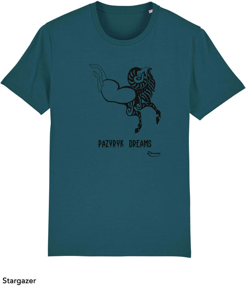 T-shirt da Uomo con stampa Tribale sogni di Pazyryk Maglia a Maniche Corte DREAMERS Brand