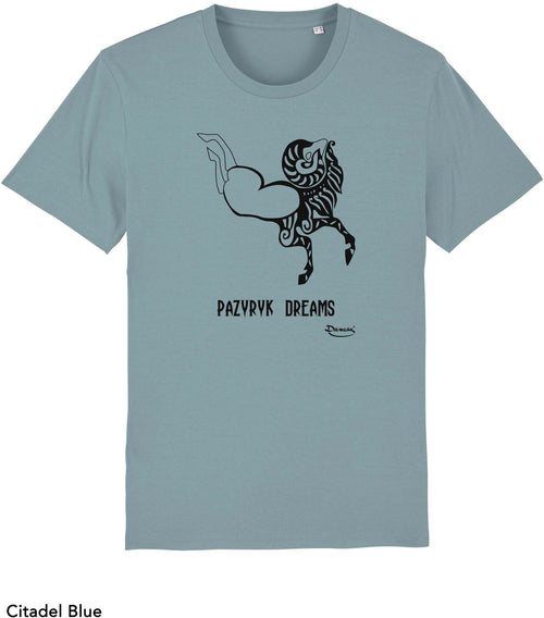 T-shirt da Uomo con stampa Tribale sogni di Pazyryk Maglia a Maniche Corte DREAMERS Brand