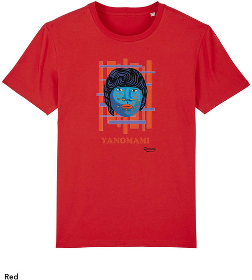 T-shirt da Uomo con stampa Yanomami Maglia a Maniche Corte DREAMERS Brand