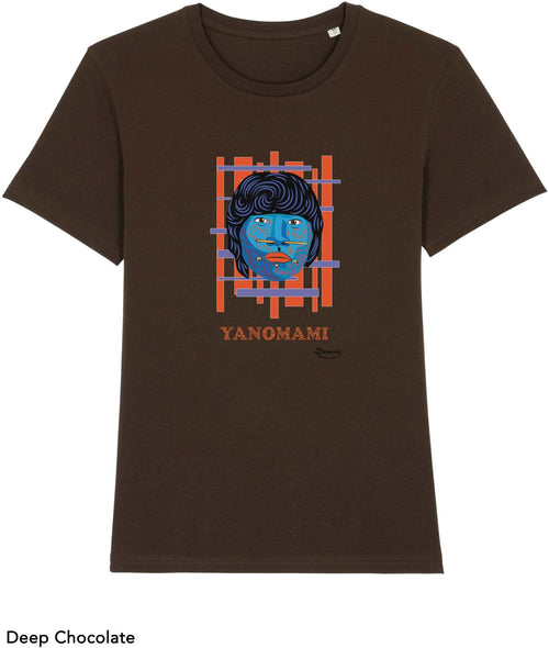 T-shirt da Uomo con stampa Yanomami Maglia a Maniche Corte DREAMERS Brand